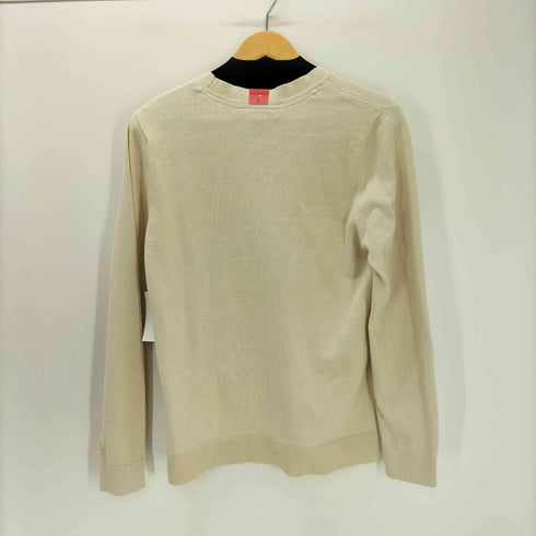 トミーヒルフィガー TOMMY HILFIGER ロゴ 刺繍 コットン ニット カーディガン レディース import:M